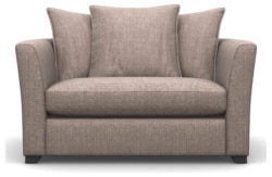 Heart of House Libby Fabric Cuddle Chair - Oyster